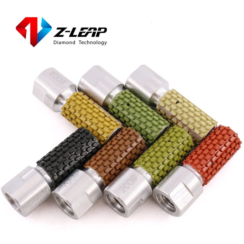 Z-LEAP 1 Inch Diamond Drum Wheels with 5/8"-11 Thread for Polishing Marble Granite Concrete Kitchen Sink Hole - Image 5
